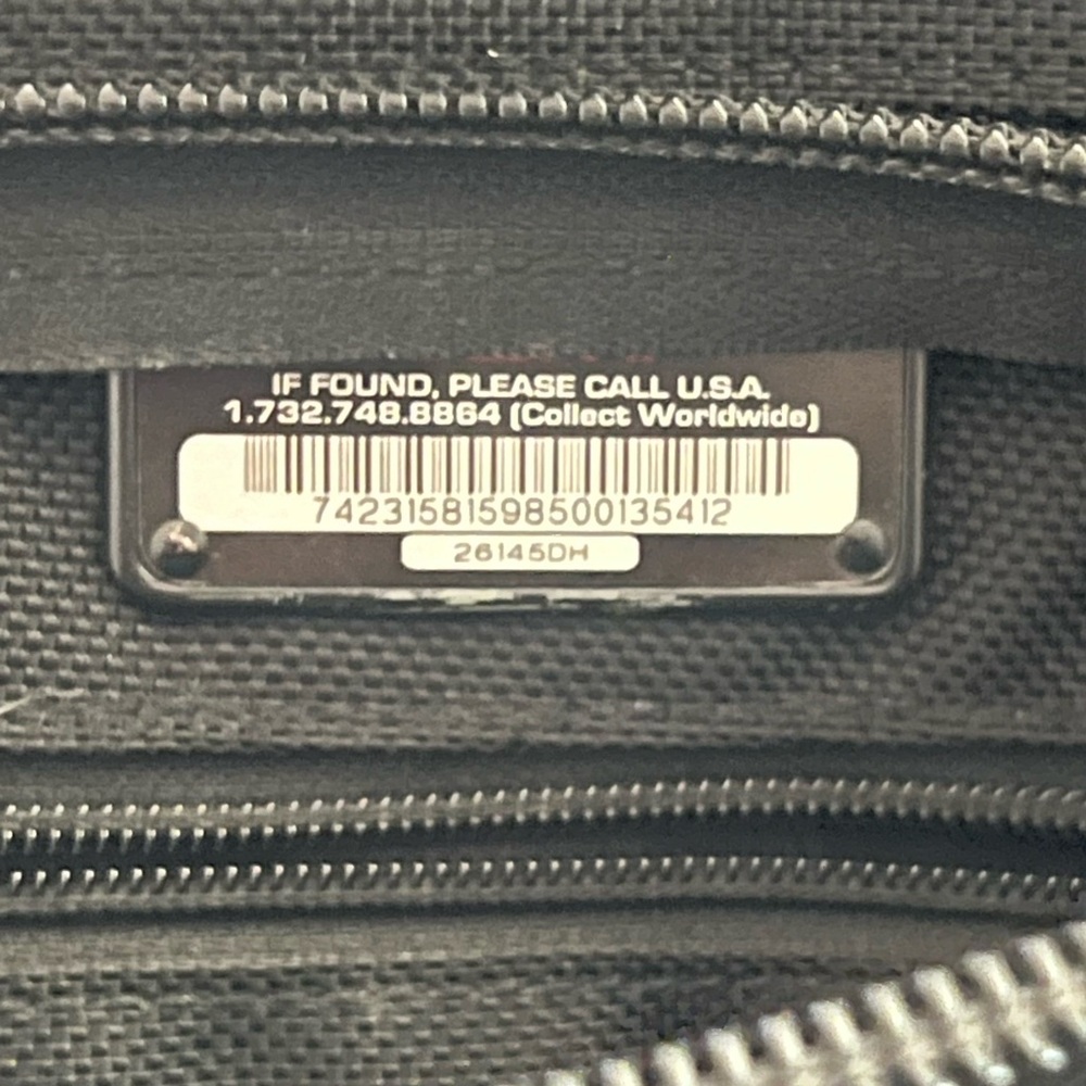 Tumi Alpha 3 Briefcase Laptop Black Ballistic Nylon Bag $650 - Picture 7 of 13